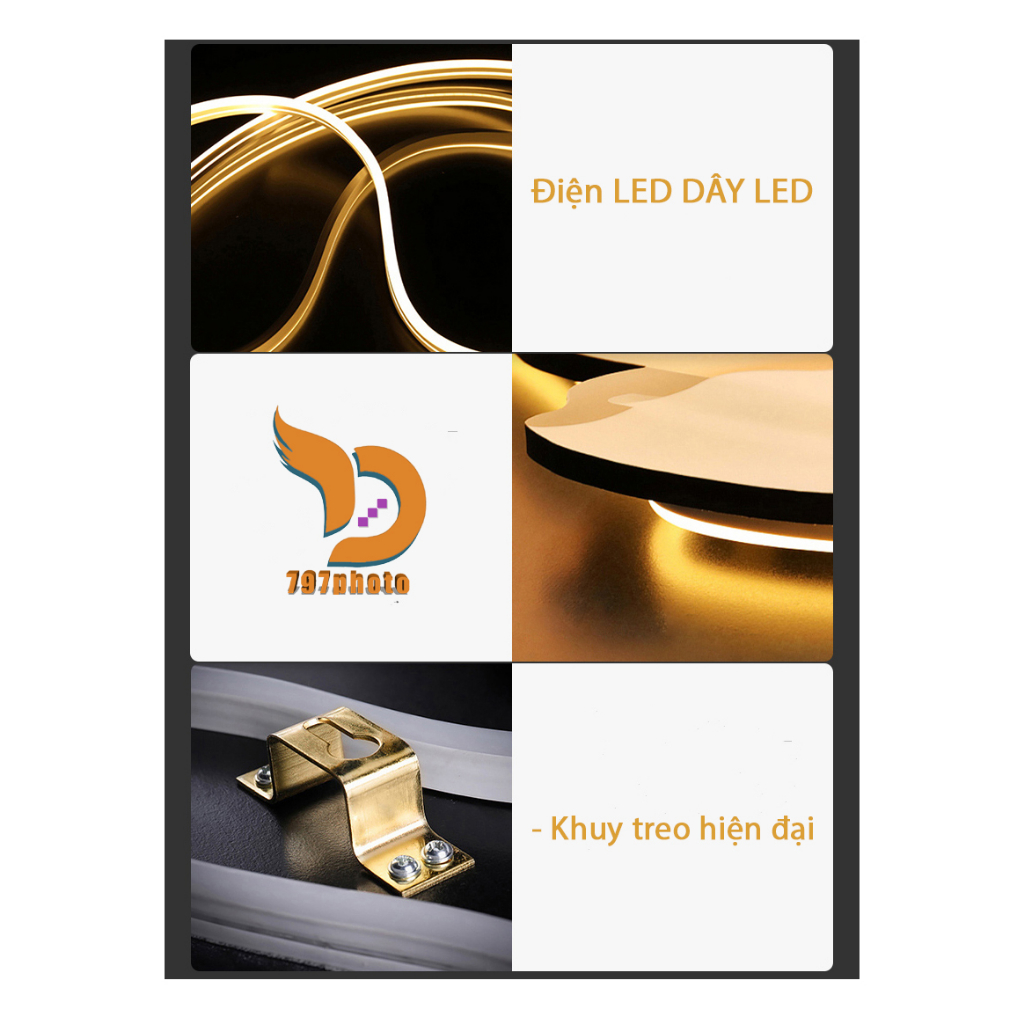 Đồng Hồ Gấu Tranh LED có điều khiển từ xa thiết kế nghệ thuật tối giản,sang trọng treo tường phòng khách, phòng ngủ 2024