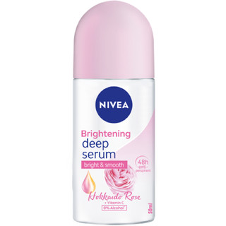 Lăn Khử Mùi 40ml Nivea Serum Trắng Mịn Hương Hoa Hồng Hokkaido, Chính Hãng.