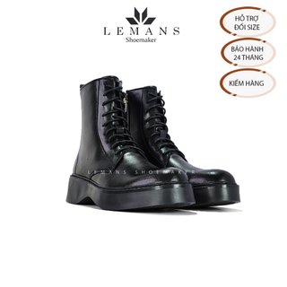 [The Breakthrough Chunky] COMBAT Boots Lemans -BST độc quyền đế cao 6cm Full cao su nguyên khối Da bò nguyên tấm BH 24T