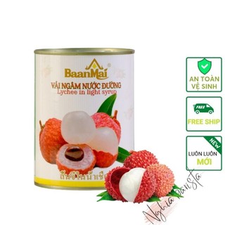 Vải ngâm Ban Mai Lon 560gr