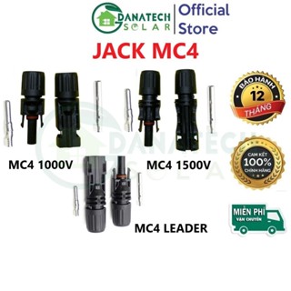 MC4 Leader kết nối dây DC bằng đồng mạ thiếc, chống nước IP67, điện áp 1500V, dòng điện 20A - 30A