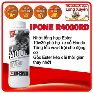 Nhớt ipone r4000rs 10w40 xe số