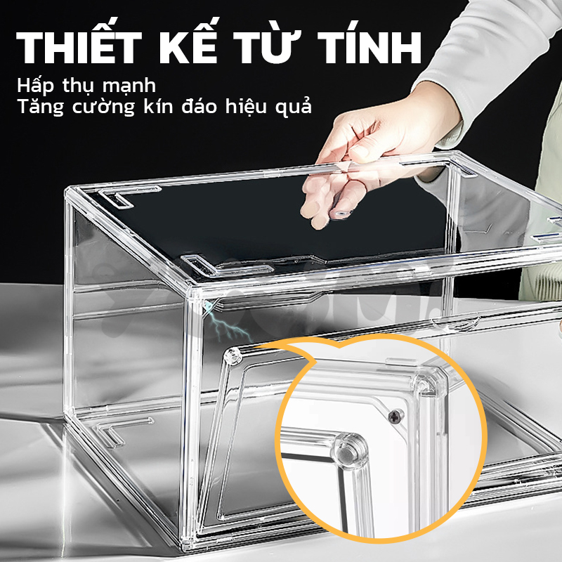 Yuumi Acrylic HộP Mica Hộp Nhựa Trong Suốt Hộp Đựng Giày TúI XáCh Mỹ PhẩM HộP TrưNg BàY Mô HìNh Búp Bê