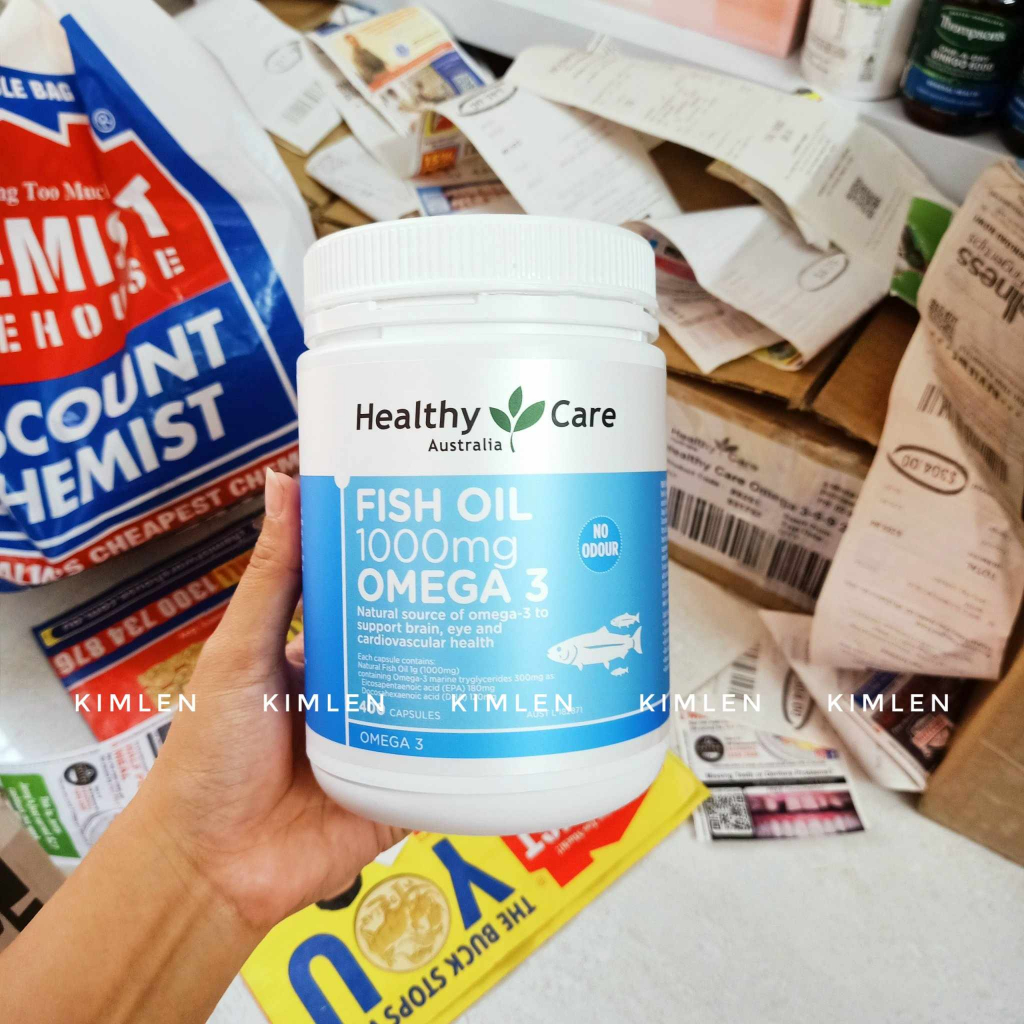 Viên uống dầu cá omega 3 Healthy Care Úc 400v