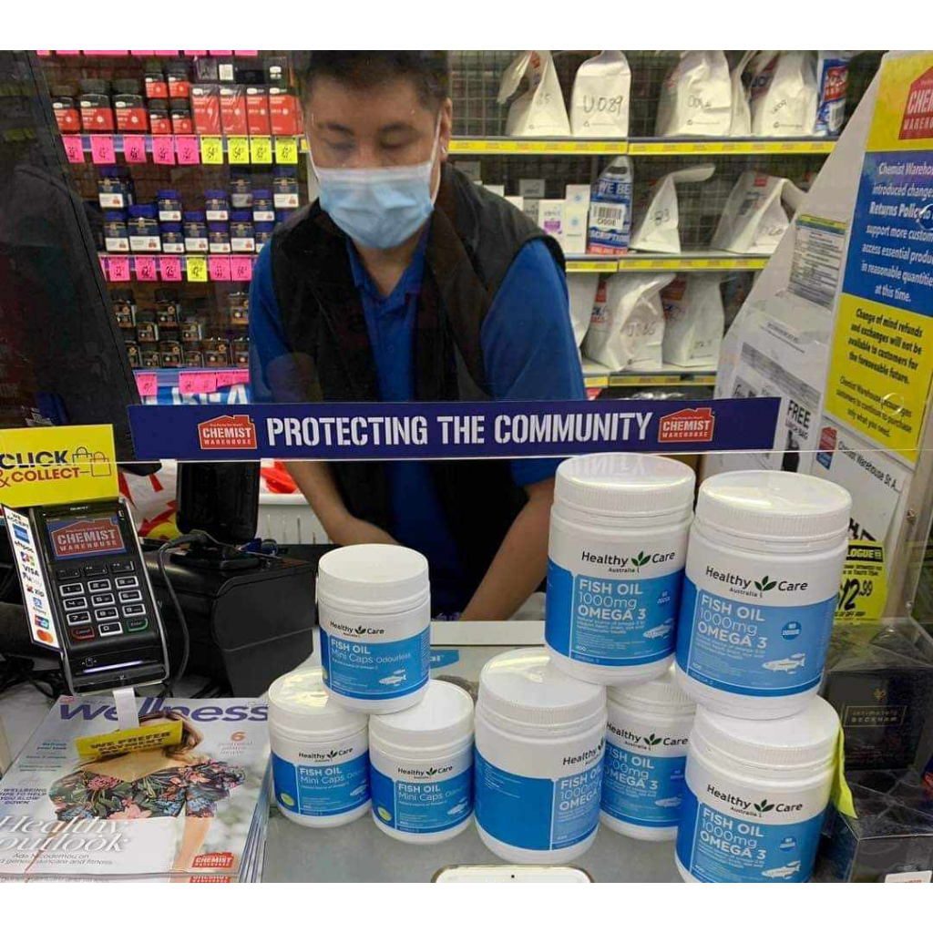 Viên uống dầu cá omega 3 Healthy Care Úc 400v