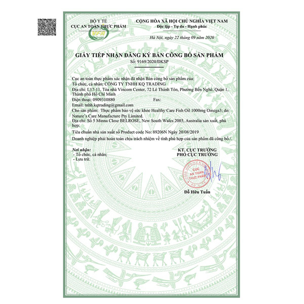 Viên uống dầu cá omega 3 Healthy Care Úc 400v