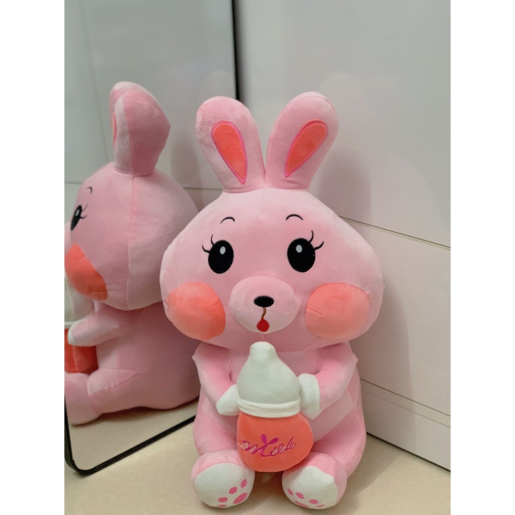 Gấu bông thỏ ôm bình sữa siêu hot