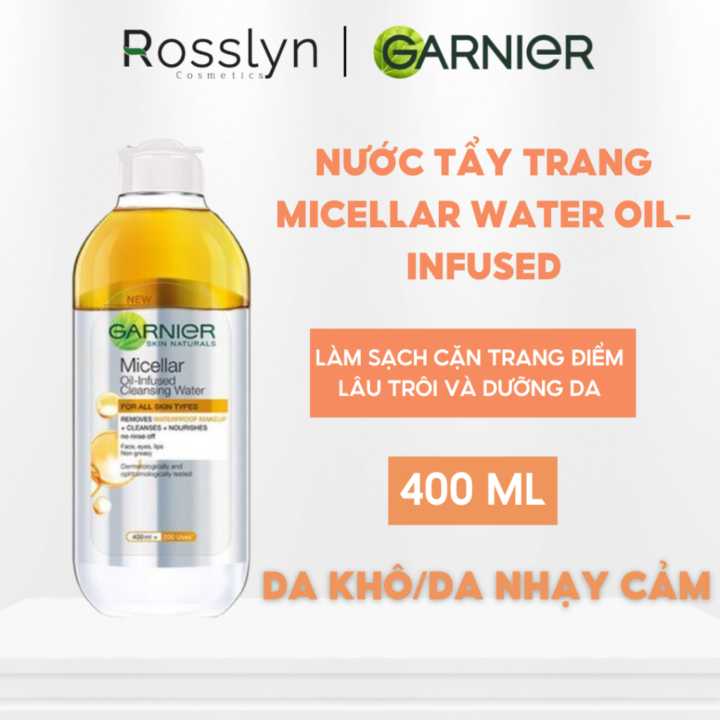 Nước Tẩy Trang Garnier Micellar Cleansing Water 400ml Roslyn