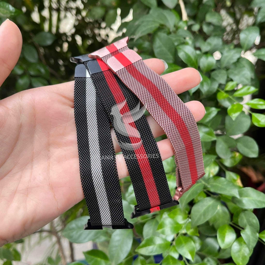 Dây thép Milan không gỉ cho Đồng hồ iWatch 49mm 45mm 44mm 42mm 41mm 40mm 38mm