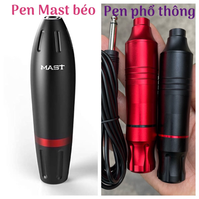 Máy phun xăm Pen E2 mini, máy Pen EZ, pen phổ thông, Pen Mast béo