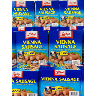 Lốc 18 Lon Xúc Xích Libby Vienna Sausage 130g Mỹ