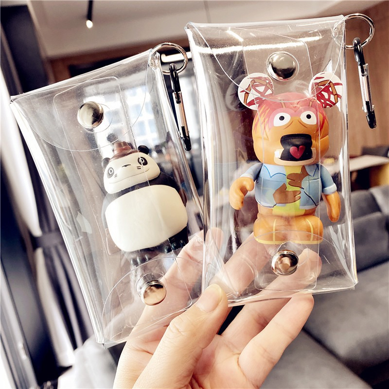 Túi/ ví đựng mô hình nhựa pvc/ đồng xu móc khoá tiện dụng trong suốt