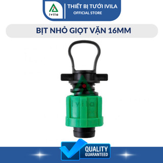 Bịt ống tưới nhỏ giọt 16mm ren vặn - Bịt đường ống nhỏ giọt - Bảo hành 12 tháng
