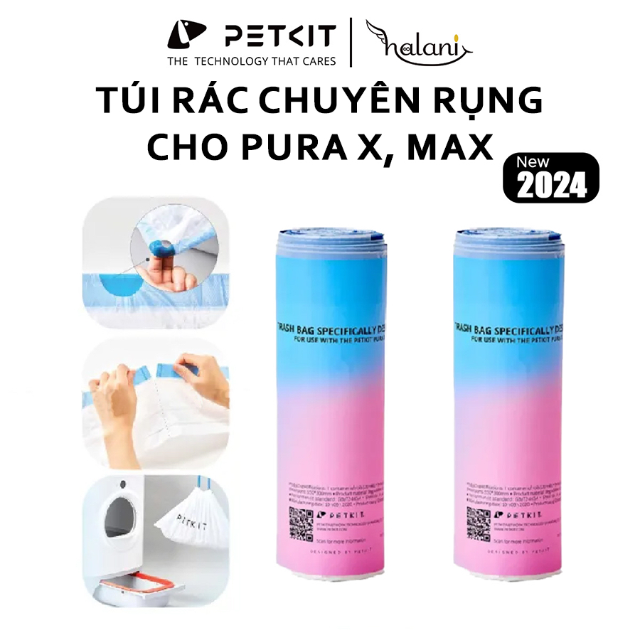 Túi Đựng Chất Thải Chuyên Dụng Có Kéo Khóa Dùng Cho Máy Pura X, Pura Max