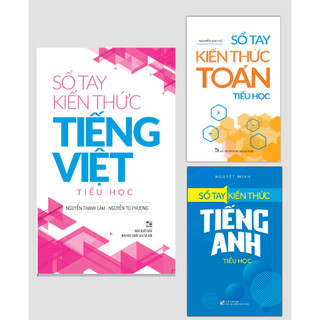 Sách - sổ tay kiến thức toán tiểu học - sổ tay kiến thức ngữ văn tiểu học - sổ tay kiến thức tiếng anh tiểu học