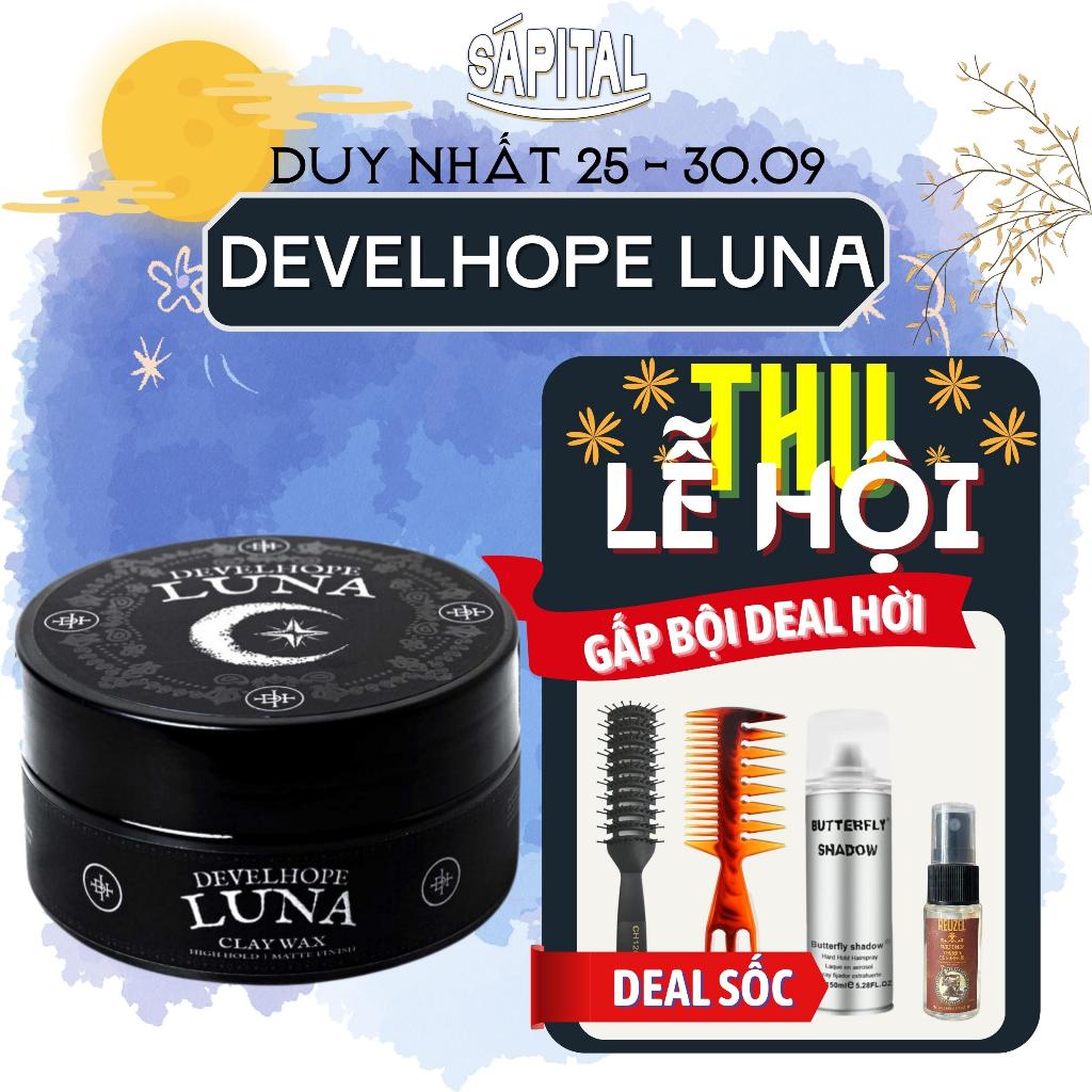 Sáp vuốt tóc Develhope Luna 50g/100g – Phù hợp với tóc dày, Giữ nếp 10h - 12h – Kiểm soát dầu thừa chính hãng SÁPITAL