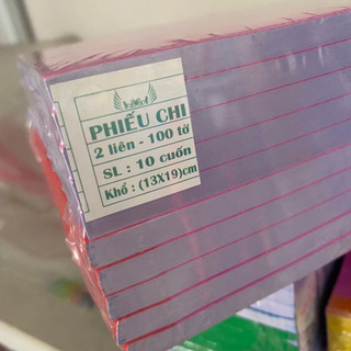 Phiếu chi 2 liên khổ 13x19cm ( 100 tờ )