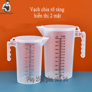 Ca nhựa, ly nhựa có nắp đậy có vạch chia, chịu nhiệt
