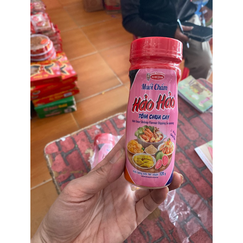 MUỐI CHẤM HẢO HẢO TÔM CHUA CAY hộp 120g