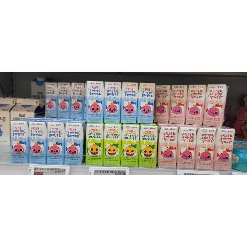 Sữa tươi Peacook Pinkfong Organic Hàn Quốc cho bé