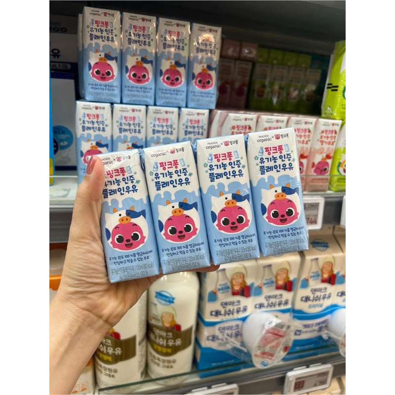 Sữa tươi Peacook Pinkfong Organic Hàn Quốc cho bé