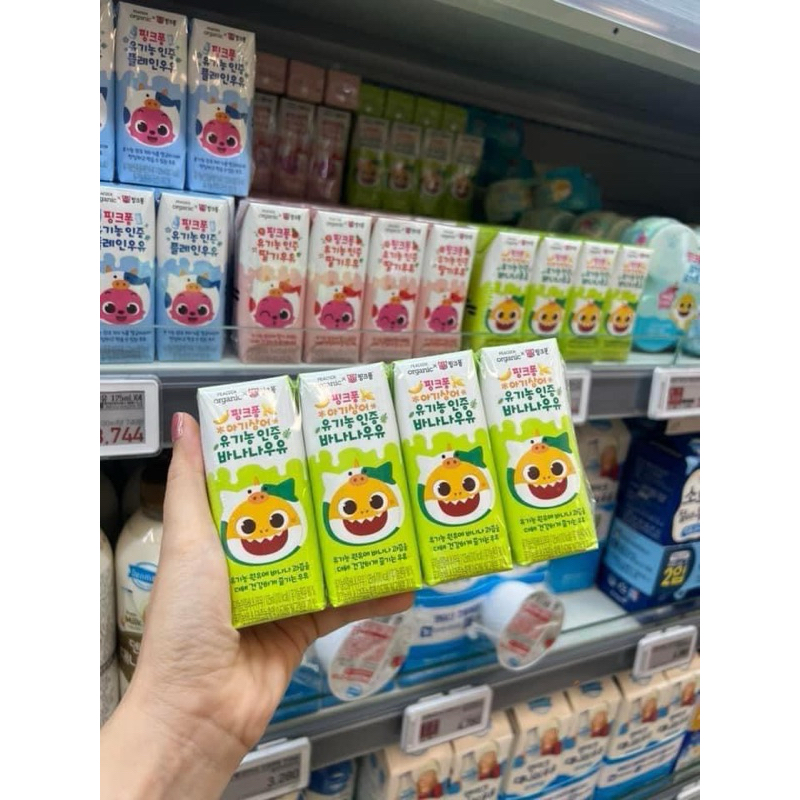 Sữa tươi Peacook Pinkfong Organic Hàn Quốc cho bé