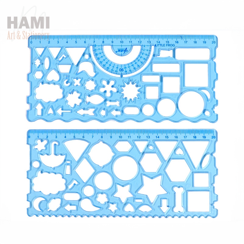 Thước kẻ trong suốt 20 cm - có hình vẽ sáng tạo Q0059