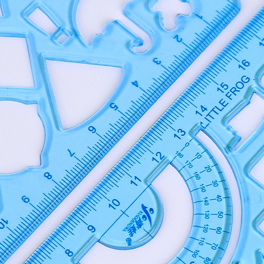 Thước kẻ trong suốt 20 cm - có hình vẽ sáng tạo Q0059