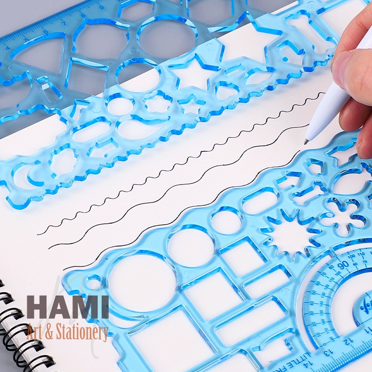 Thước kẻ trong suốt 20 cm - có hình vẽ sáng tạo Q0059