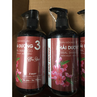 Dầu gội Thái Dương 3  600ml  (màu xanh, màu đỏ)(3 ngày không gàu không ngứa)