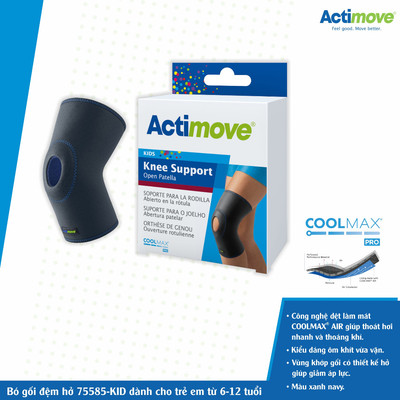 Bó gối đệm hở 75585-KID dành cho trẻ em từ 6-12 tuổi Actimove Knee Support