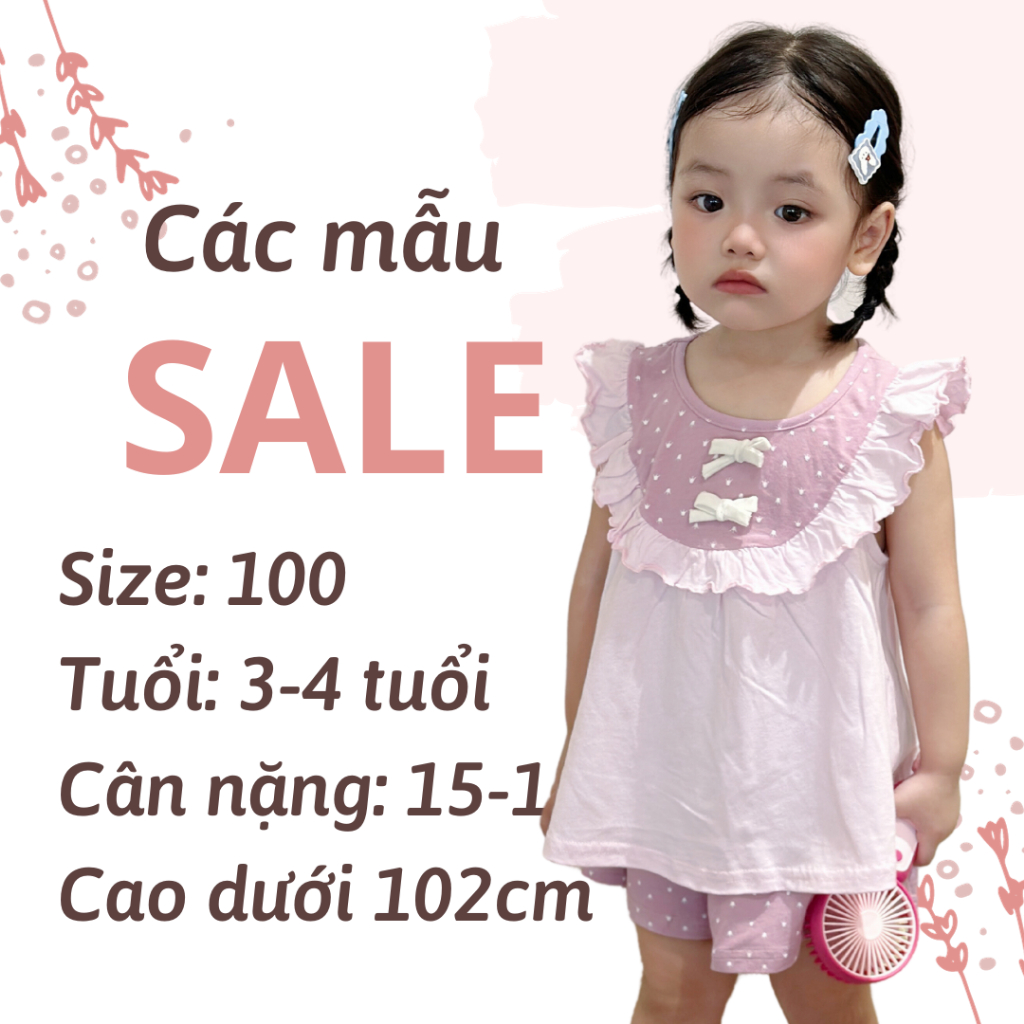 Sale các set bộ đồ cho bé trai, bé gái size 100, flashsale quần áo trẻ em mùa hè/thu/đông Miniumbaby