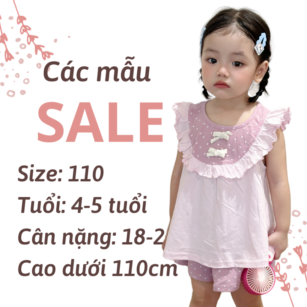 Sale các set bộ đồ cho bé trai, bé gái size 110, flashsale quần áo trẻ em mùa hè/thu/đông Miniumbaby - khuyến mãi