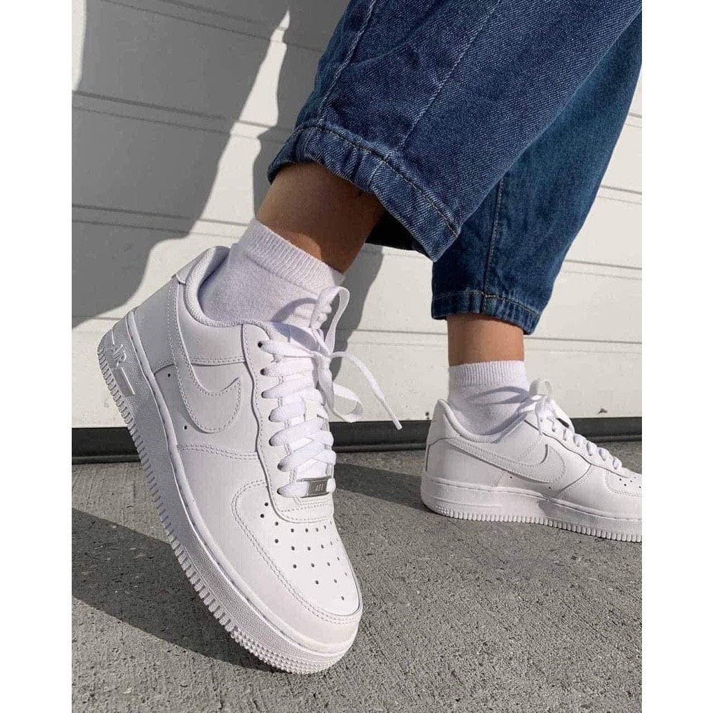Giày Sneaker AF1, Giày quốc dân siêu hot bán chạy nhất SP, giày AF1 Full trắng thời trang