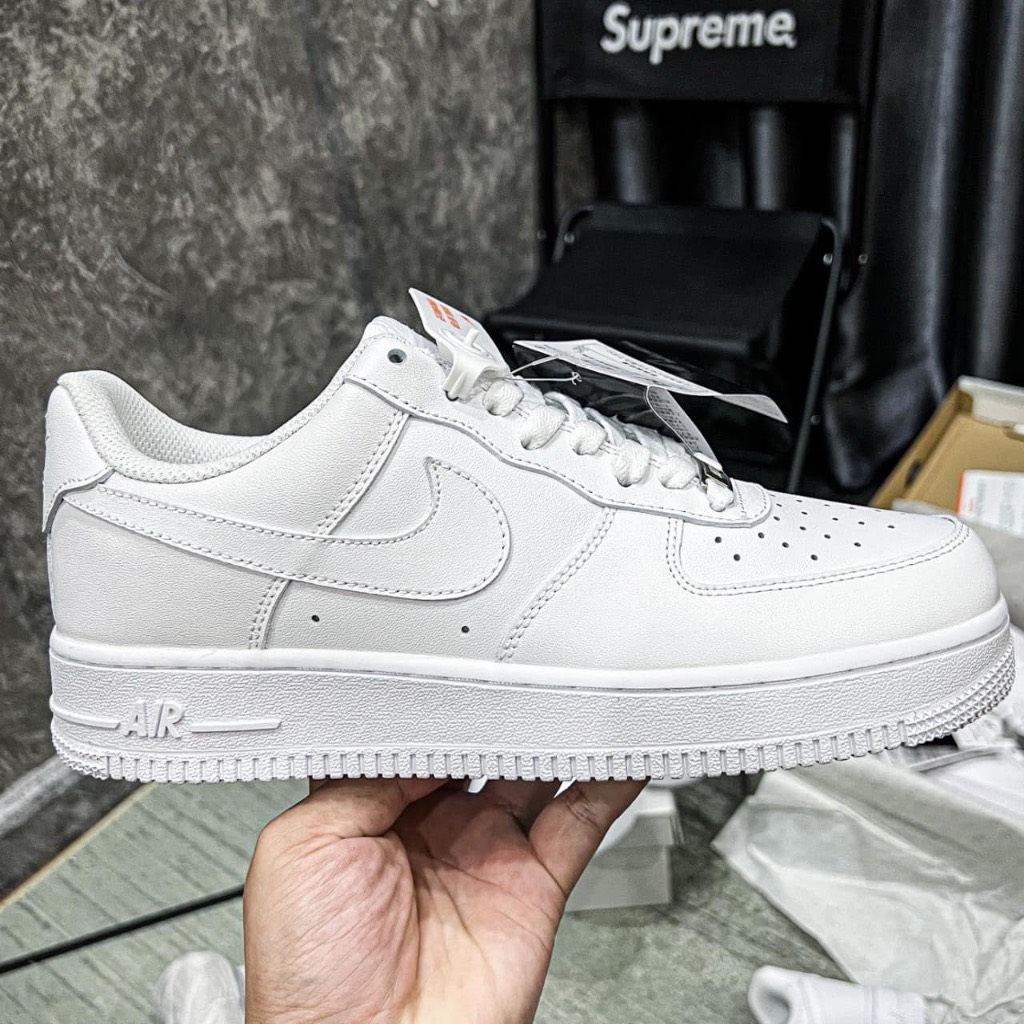 Giày Sneaker AF1, Giày quốc dân siêu hot bán chạy nhất SP, giày AF1 Full trắng thời trang