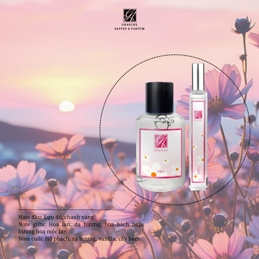 Nước Hoa Chính Hãng DAISY Mùa Hè Mùi Unisex Hương Dịu Ngọt Dung Tích 50ML Và 10ML GNASCHE