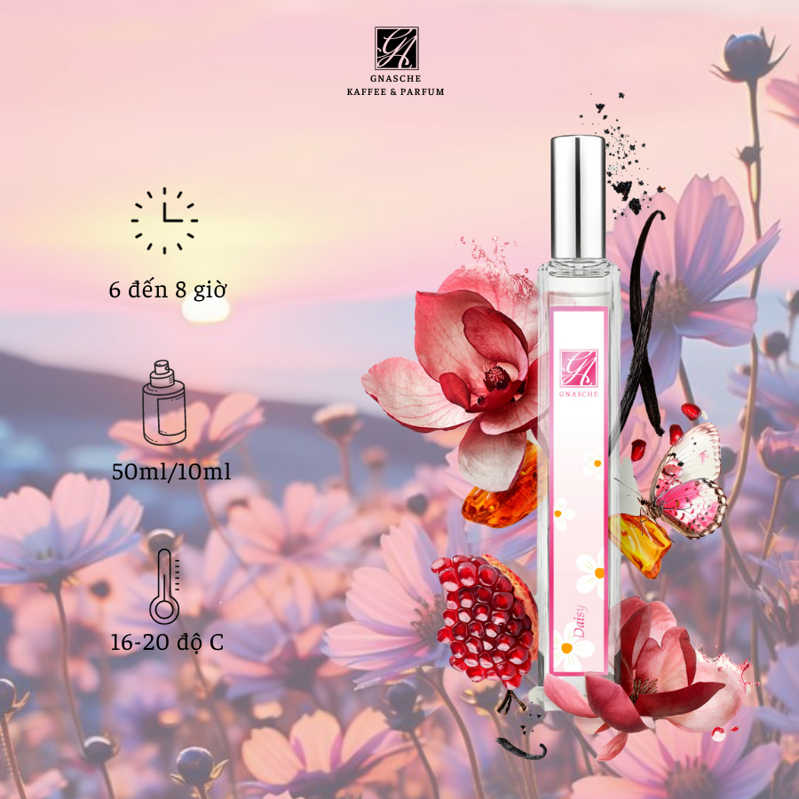 Nước Hoa Chính Hãng DAISY Mùa Hè Mùi Unisex Hương Dịu Ngọt Dung Tích 50ML Và 10ML GNASCHE