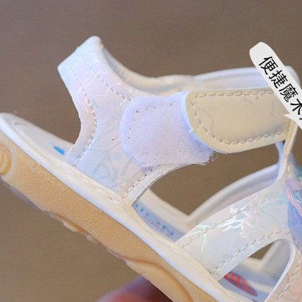 Sandal tập đi cho bé gái 0-2 tuổi đế chống trơn trượt họa tiết công chúa đáng yêu phong cách thời trang