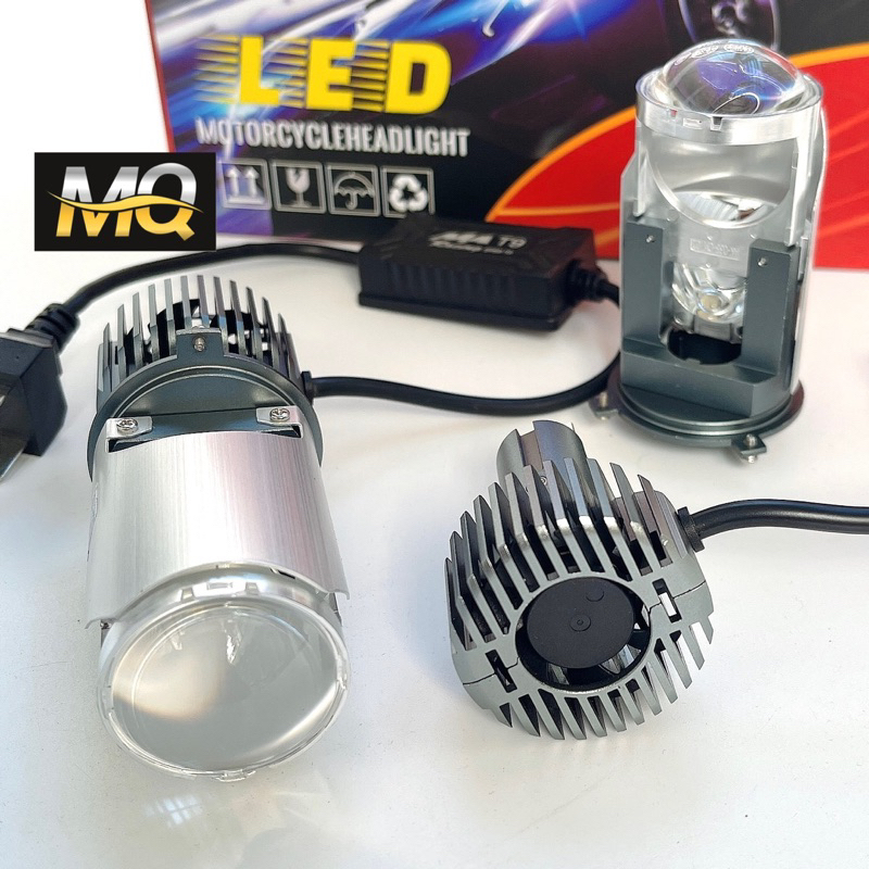 Đèn Pha LED Bi Cầu Mini T9 Pro H4 MA Racing Lắp Ô tô Xe Máy Pha Bi Cầu Chống Chói Cắt Sáng M3MINI