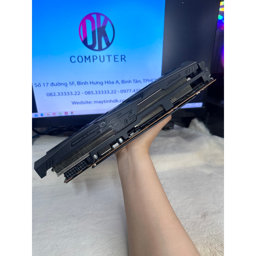 Card màn hình VGA ASUS ROG STRIX RX 5600 XT GAMING 3 FAN 6GB GDDR6