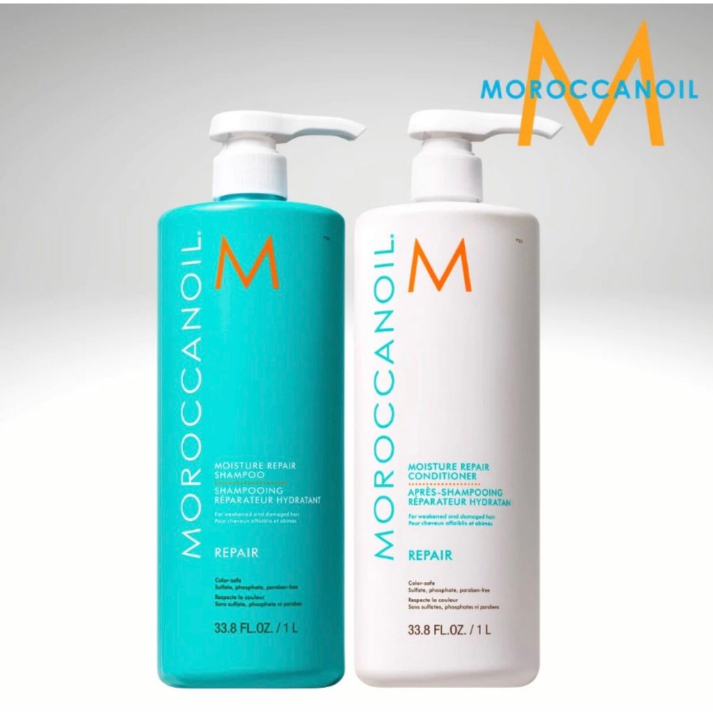 MOROCCANOIL - Cặp Dầu Gội Dầu Xả Dưỡng Ẩm Sâu Phục Hồi Tóc Hư Tổn MOROCCANOIL 1000ml