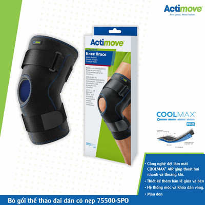 Bó gối thể thao đai dán có nẹp 75500-SPO Actimove Knee Brace