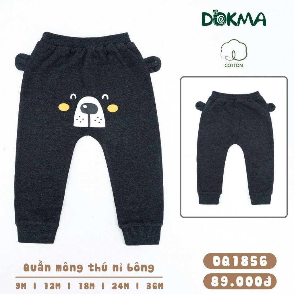 Quần dài mông thú Dokma lót nỉ bông dày ấm DQ1856