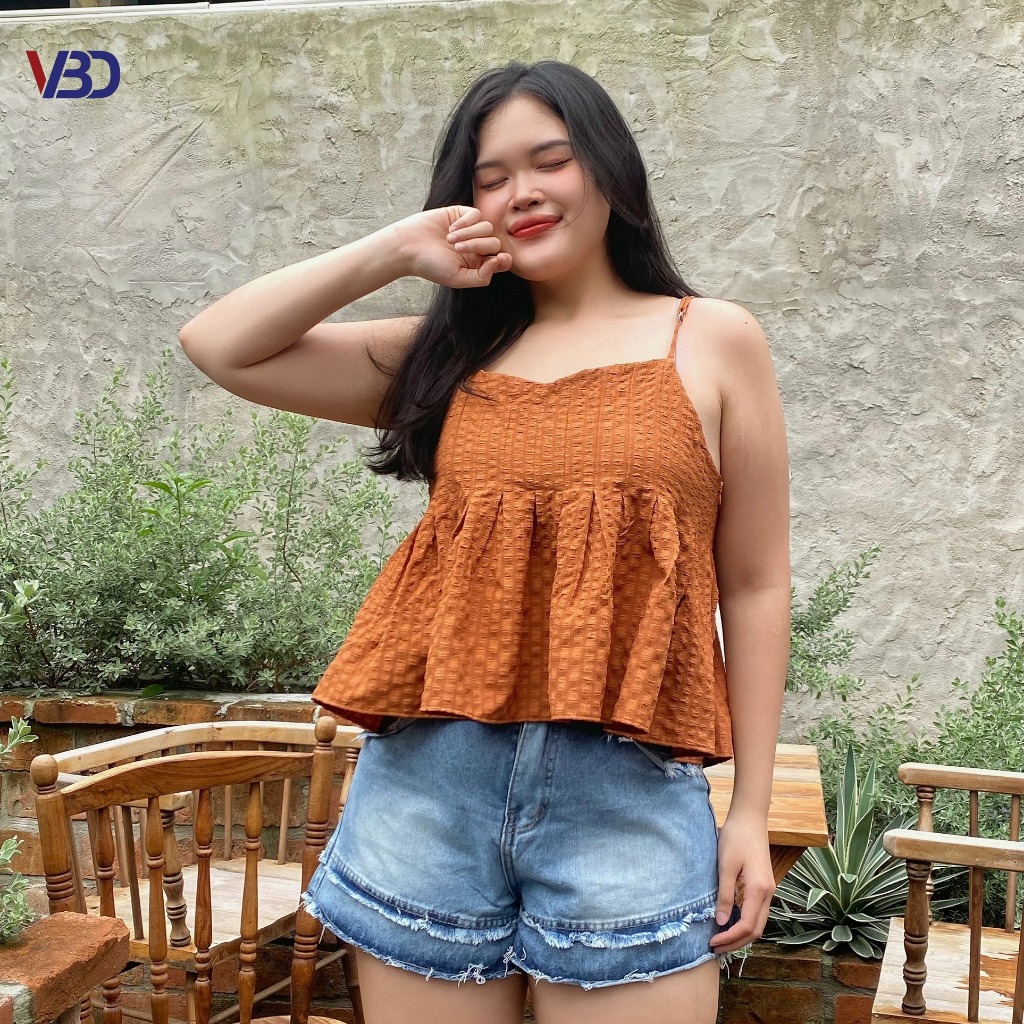 Quần short jean tua rua bigsize QSJ016 dành cho nàng béo mập từ 55-90kg