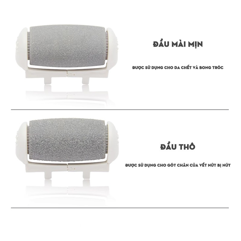 Máy Chà Gót Chân Tẩy tế bào chết cho Tiệm Nail 2 Đầu Mài Cá Nhân tại Nhà Tẩy Tế Bào Chết Sạc nhanh pin lithium