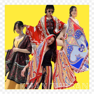 Khăn choàng in hoạ tiết thổ cẩm - Khăn choàng du lịch biển bohemian