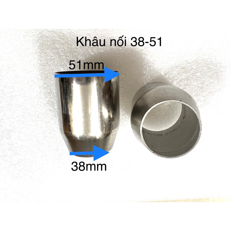 Khâu nối inox 304 các size 27, 32, 38, 38-51