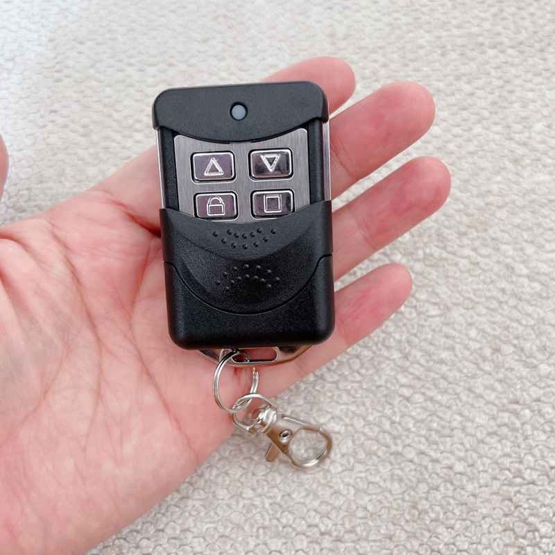 Remote cửa cuốn inox trượt mã gạt 8 số 433MHZ,inox