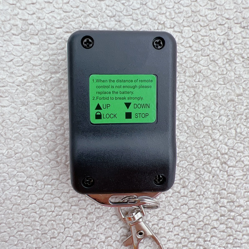 Remote cửa cuốn inox trượt mã gạt 8 số 433MHZ,inox