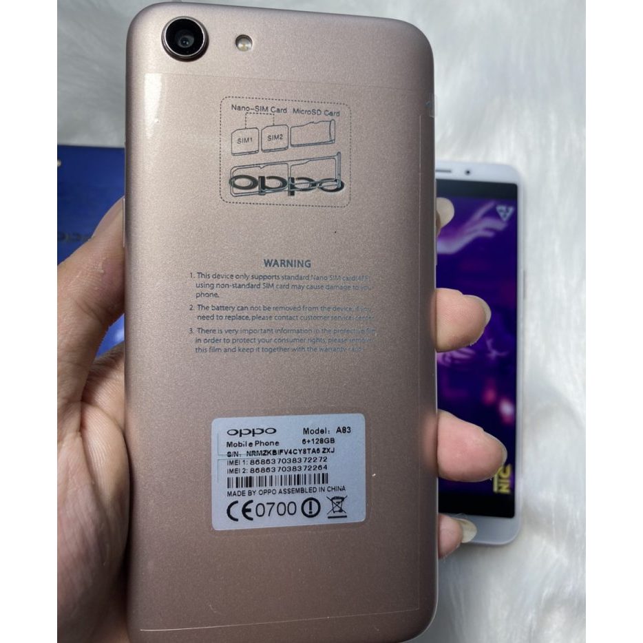 Điện thoại OPPO A83 RAM 6/128G cảm ứng chơi game mượt  - chính hãng, giá rẻ